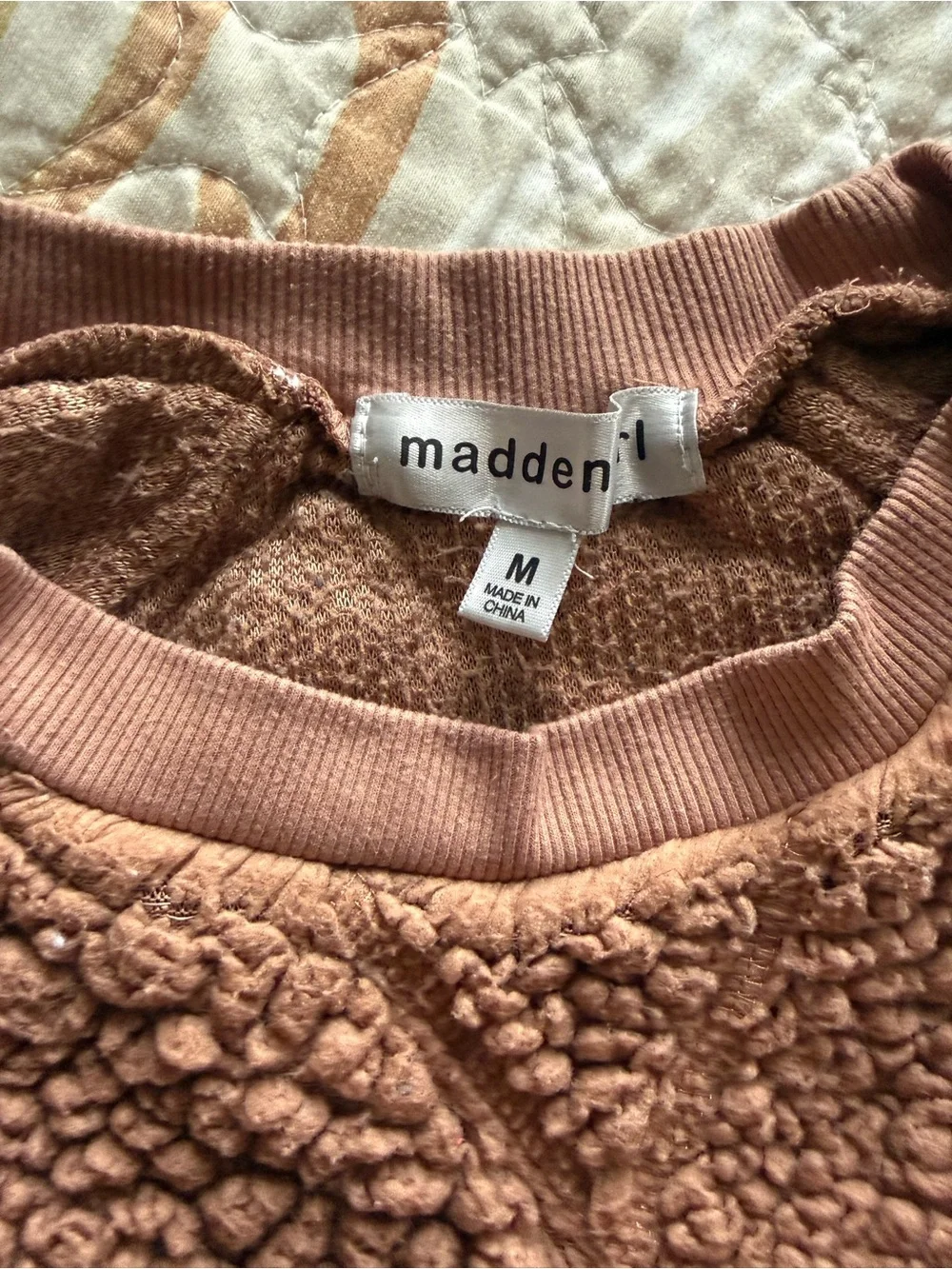 Madden Girl plush sherpa